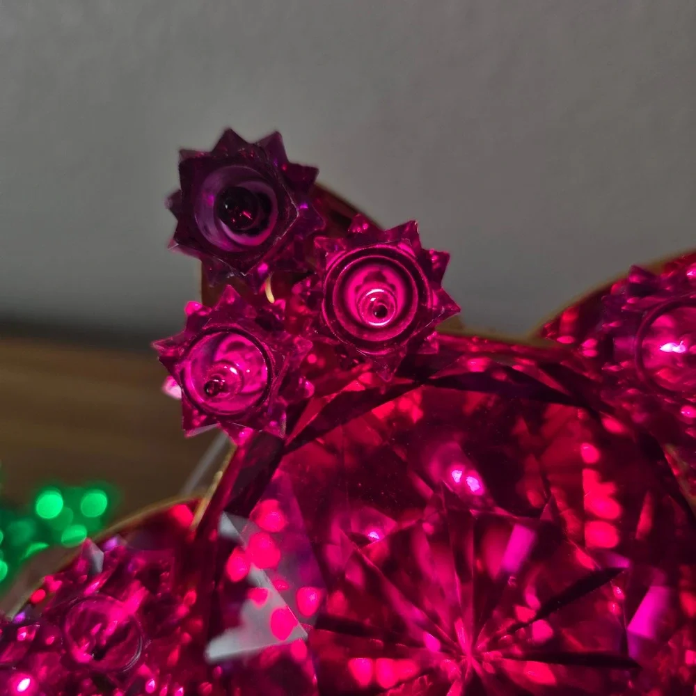 GE 5 Piece Sparkling Tiffany Star Lights Indoor/Outdoor 100 lights Vintage